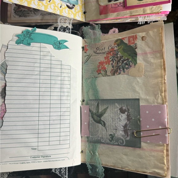 4 Pcs Bound Junk Journal Signatures Handcrafted Unique One of a Kind - Picture 8 of 14